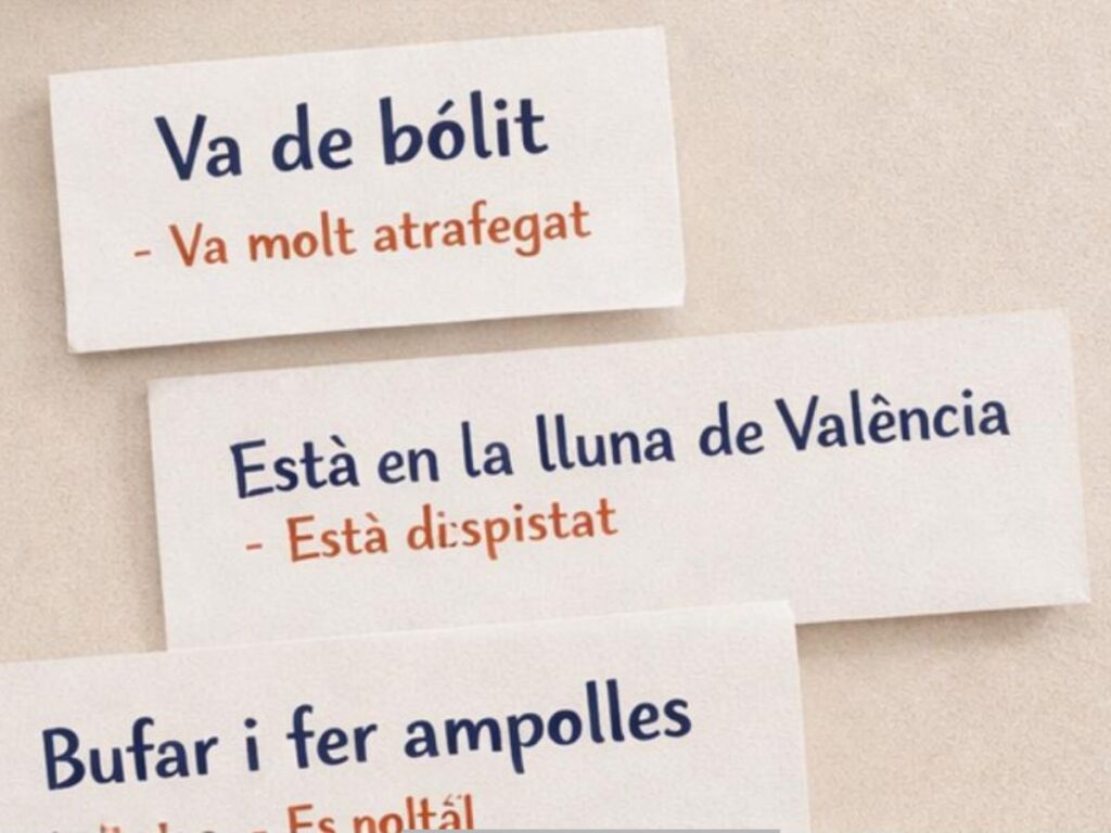 ejemplos frases hechas valenciano